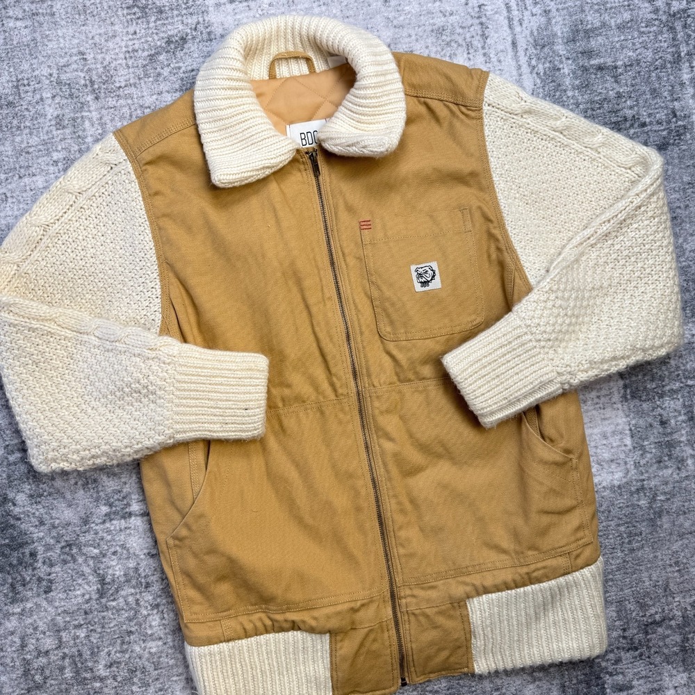 BDG Urban Outfitters Jacket Womens Medium Remade Canvas Bomber Knit Utility